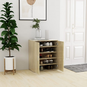 Shoe Cabinet Sonoma oak Engineered wood Compact