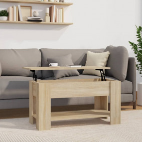 Coffee Table Sonoma oak Engineered wood Medium Adjustab...