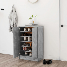 Shoe Cabinet Concrete grey Engineered wood Standard Sho...