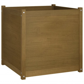Garden Planter Honey Brown Solid Pinewood Large Durable
