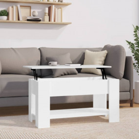 Coffee Table High gloss white Engineered wood Medium