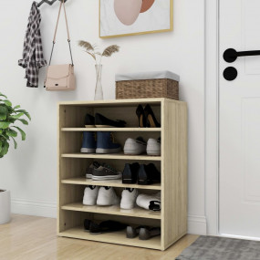 Shoe Cabinet Sonoma oak Engineered wood Medium Shoe Cab...