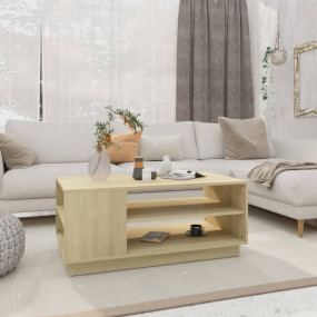Coffee Table Sonoma Oak Engineered Wood Coffee Table Re...