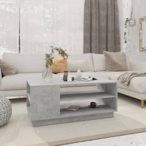 Coffee Table Concrete gray Engineered wood Medium Coffe...