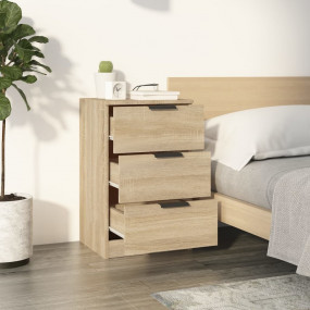 Bedside Cabinet Sonoma Oak Engineered wood 15.7 x 14.2 ...