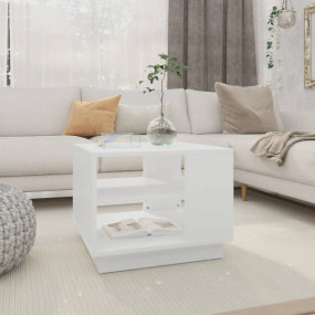 Coffee Table White Engineered Wood Coffee Table Square ...