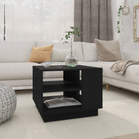 Coffee Table Black Engineered wood Small Coffee Table S...