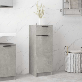 Bathroom Cabinet Concrete Grey Engineered Wood Standard