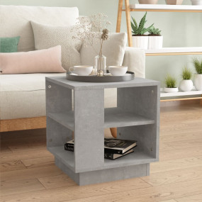 Coffee Table Concrete Grey Engineered Wood Small Coffee...