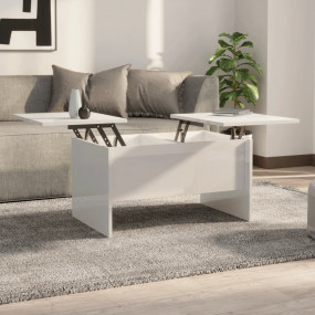 Coffee Table High gloss white Engineered wood Medium
