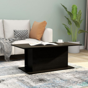 Coffee Table Black Engineered wood 40.2 x 21.9 x 15.7 i...