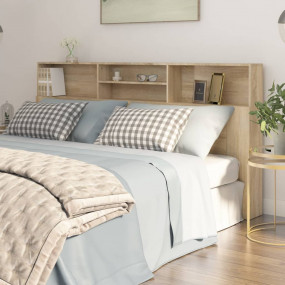 Headboard Cabinet Sonoma oak Engineered wood Standard