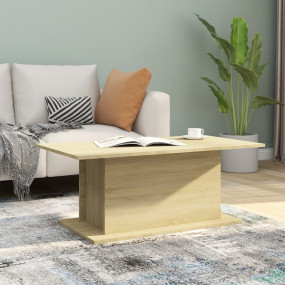 Coffee Table Sonoma Oak Engineered Wood 40.2 x 21.9 x 1...