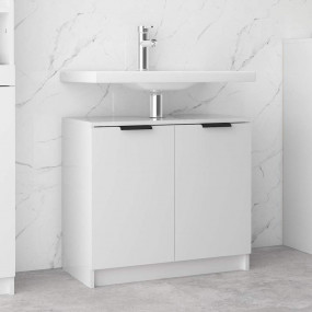 Bathroom Cabinet High gloss white Engineered wood