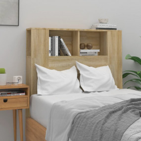 Headboard Cabinet Sonoma oak Engineered wood Medium Bed...