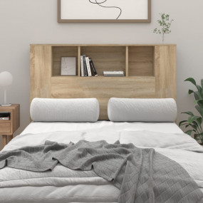 Headboard Cabinet Sonoma oak Engineered wood Medium
