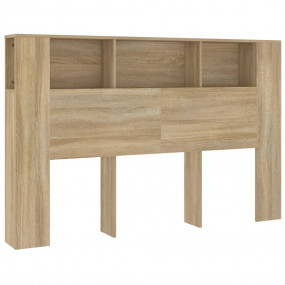 Headboard Cabinet Sonoma Oak Engineered Wood 63 x 7.3 x...