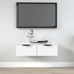Wall Cabinet White Engineered wood Medium Wall Cabinet