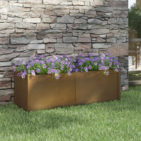 Garden Planter Honey brown Solid pinewood 59.1 x 19.7 x...