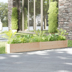 Planter Natural Wood Solid Pinewood Large Durable Plant...