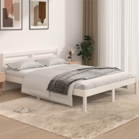 Day Bed White Solid Pine Wood 55.1 x 74.8 in