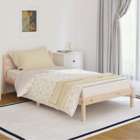 Day Bed Natural Wood Solid pine wood 39.4x78.7 in
