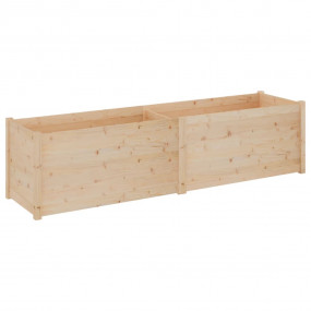 Planter Natural Pine Solid Pinewood 78.7x19.7x19.7 in D...