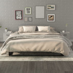 Bedside Cabinet Set of 2 Concrete grey Engineered wood,...