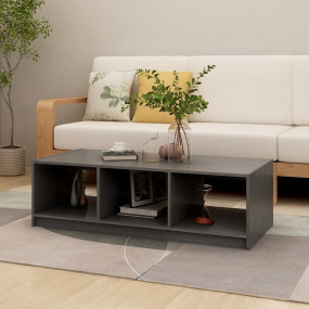 Coffee Table Grey Solid pinewood Medium Modern Coffee T...