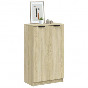 Shoe Cabinet Sonoma Oak Engineered Wood Medium Shoe Cab...