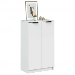 Shoe Cabinet High gloss white Engineered wood Medium Sh...