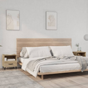 Bedside Cabinet Set of 2 Sonoma oak Engineered wood, me...