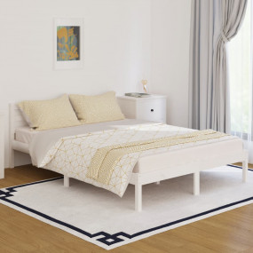 Day Bed White Solid Pine Wood Double Convertible