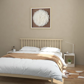 Bedside Cabinet Set of 2 White Solid Pinewood Standard