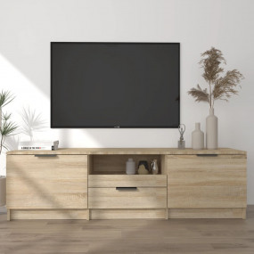 TV Cabinet Sonoma oak Engineered wood Standard TV Cabin...