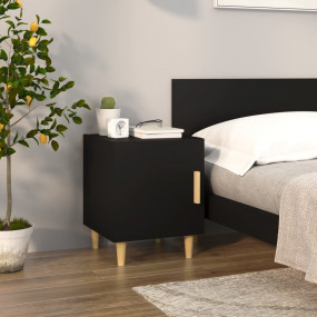 Bedside Cabinet Black Engineered wood Medium Bedside Ca...