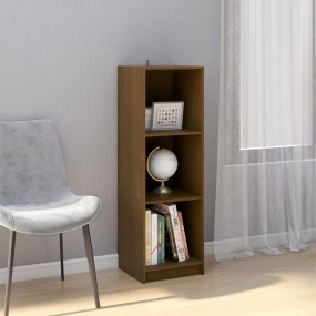 Book Cabinet Honey brown Solid pinewood Compact Book Ca...