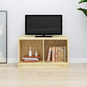 TV Stand Pinewood Natural Solid Pinewood Medium TV Stan...