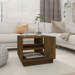 Coffee Table Smoked Oak Engineered Wood Medium Coffee T...