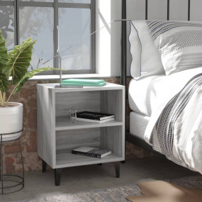 Bed Cabinet Grey Sonoma Engineered wood, metal Small