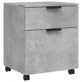 File Cabinet Concrete Grey Engineered Wood Medium File ...