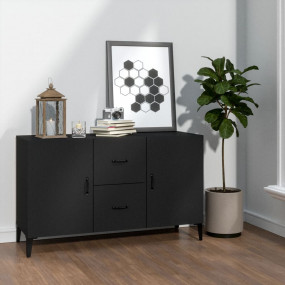 Sideboard Black Manufactured wood 39.4 inches wide Side...