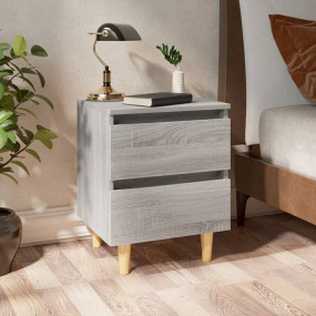 Bed Cabinet Set of 2 Grey sonoma
