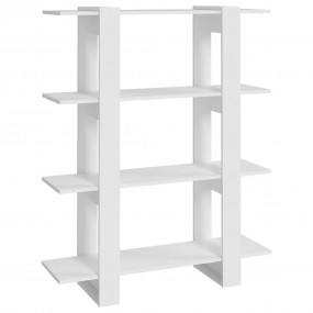 Book Cabinet White Engineered wood 39.4x11.8x48.6 in Bo...