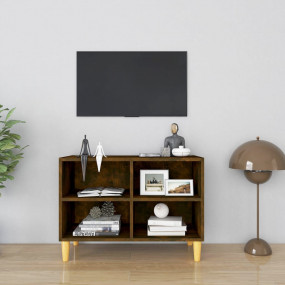 Tv Cabinet Smoked oak Engineered wood, solid eucalyptus...