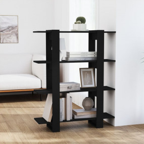 Book Cabinet Black Engineered wood Medium Book Cabinet