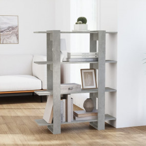 Book Cabinet Concrete grey Engineered wood 39.4x11.8x48...