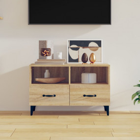 TV Cabinet Sonoma Oak Engineered Wood TV Cabinet Rectan...