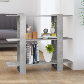 Book Cabinet Concrete Grey Engineered wood Medium Book ...