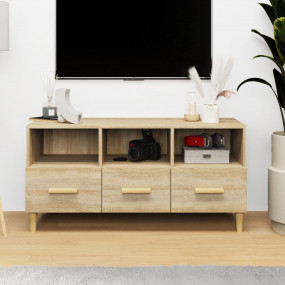 TV Cabinet Sonoma Oak Engineered Wood 40.2 x 14.2 x 19....
